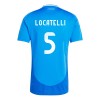 Maglia ufficiale Italia Manuel Locatelli 5 Casa Euro 2024 per Uomo